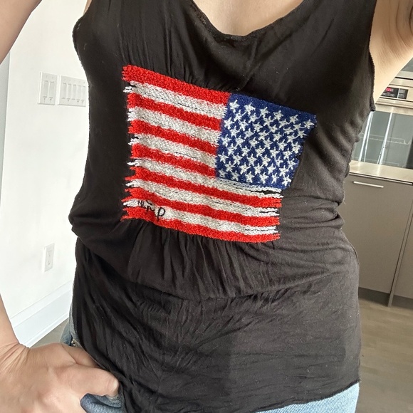 Brandy Melville/John Galt American Flag Tank Top - Picture 5 of 7